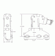Exhaust Elbow - Alternative Dry Joint 14° - Mercruiser V6-4.3L / V8-5.0, 5.7, 6.2L - REPLACES PART # 99746A17 - MC-1-99746 - 51220 - GLM